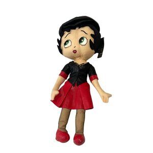 Kellytoy Betty Boop Collectible Doll In Red & Black Outfit